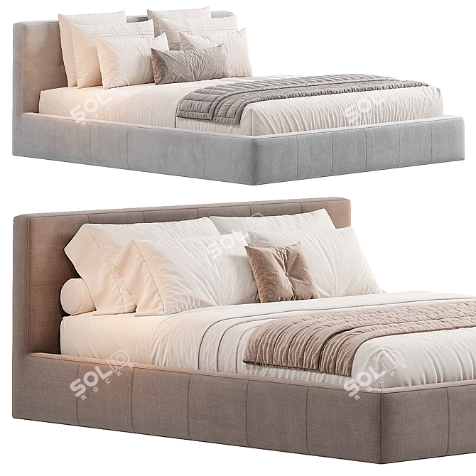 Luxury Italian Creazioni Bed 2015 3D model image 2