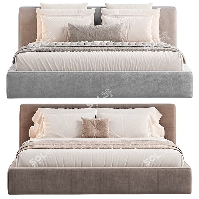Luxury Italian Creazioni Bed 2015 3D model image 3