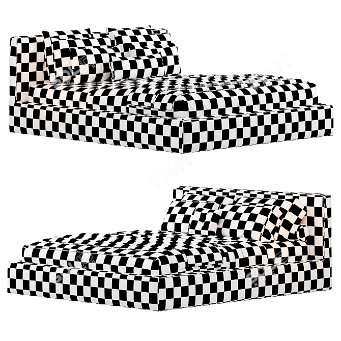 Luxury Italian Creazioni Bed 2015 3D model image 6