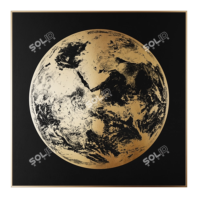 Celestial Harmony Wall Art 3D model image 2