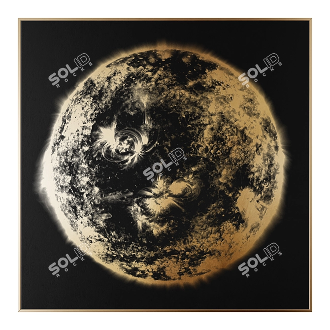 Celestial Harmony Wall Art 3D model image 3