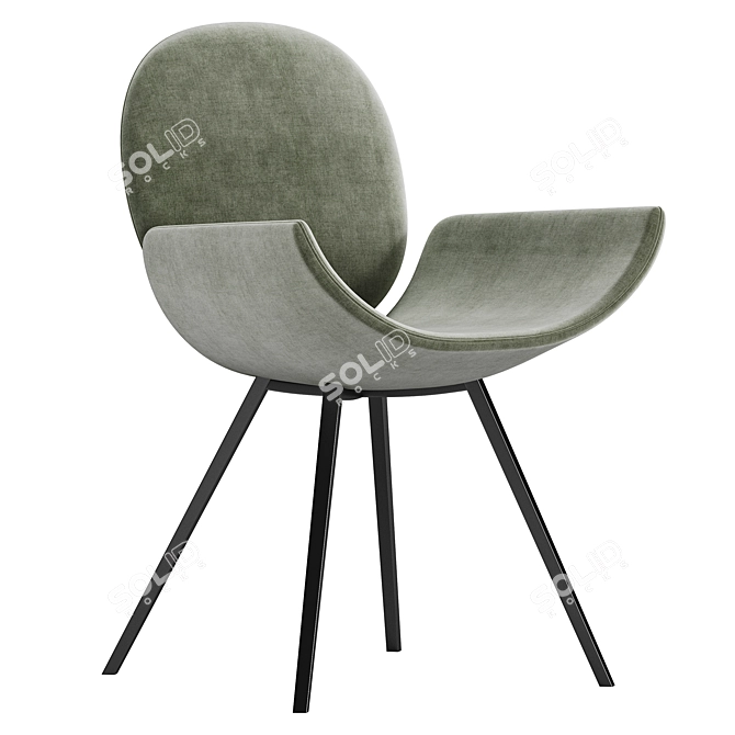 Youpi Metal Rocking Chair, Bonaldo 3D model image 2