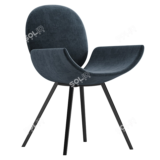 Youpi Metal Rocking Chair, Bonaldo 3D model image 3