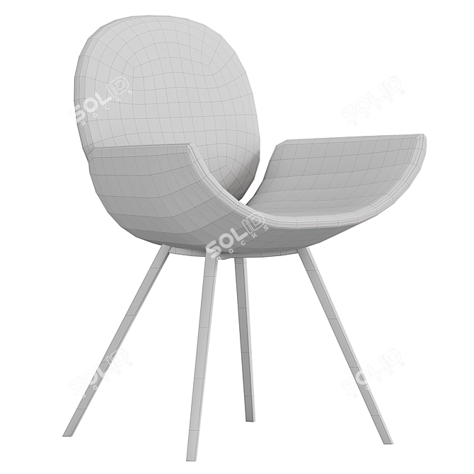 Youpi Metal Rocking Chair, Bonaldo 3D model image 6