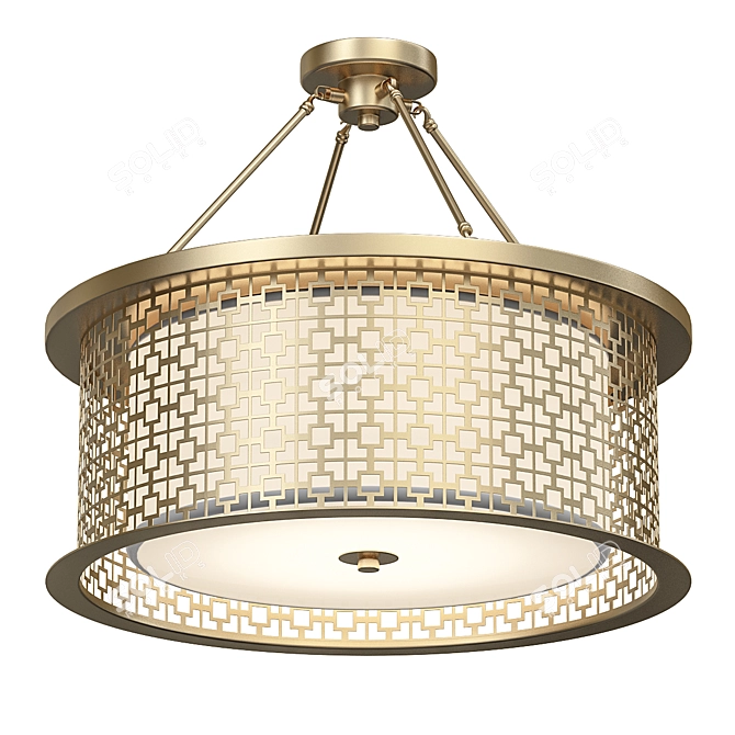 ImperiumLoft RIDDLE Pendant Chandelier 3D model image 1