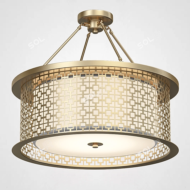 ImperiumLoft RIDDLE Pendant Chandelier 3D model image 2