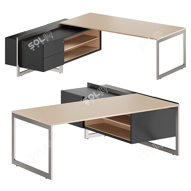  Vektor Executive Desk by FORMA5 3D model image 1