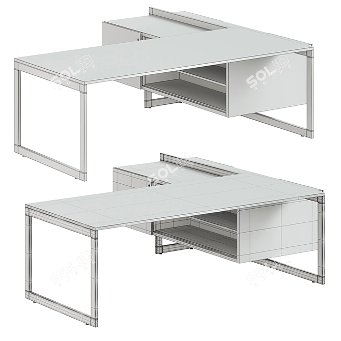  Vektor Executive Desk by FORMA5 3D model image 5