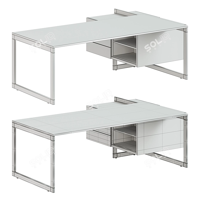 Title: Vektor Executive Desk by FORMA5 3D model image 4