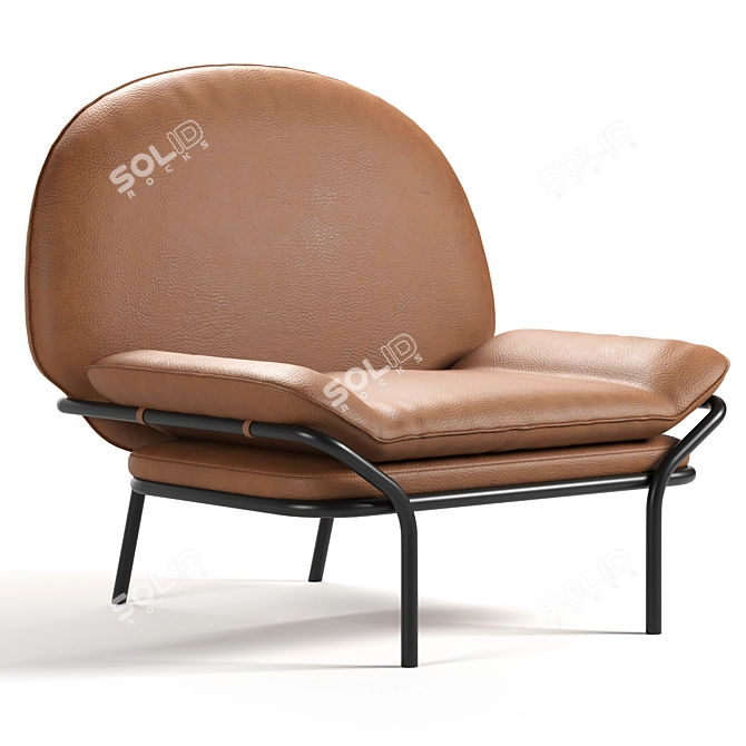 Modern Armchair 3D Model Download 3D model image 1