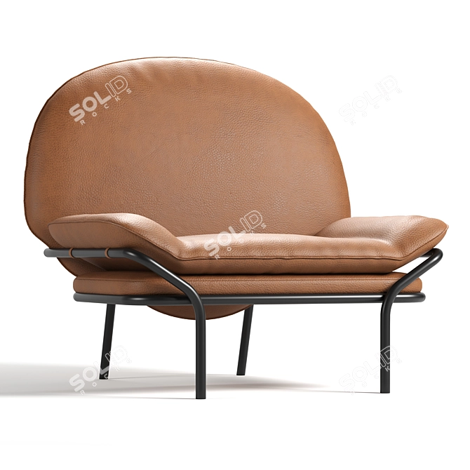 Modern Armchair 3D Model Download 3D model image 5