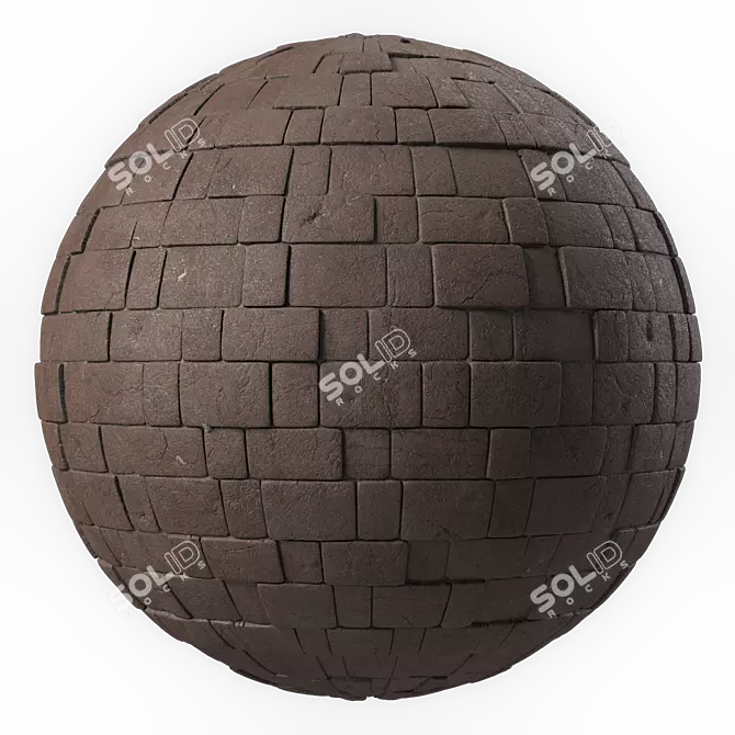 Decorative Slate Stone Wall Tile 3D model image 2