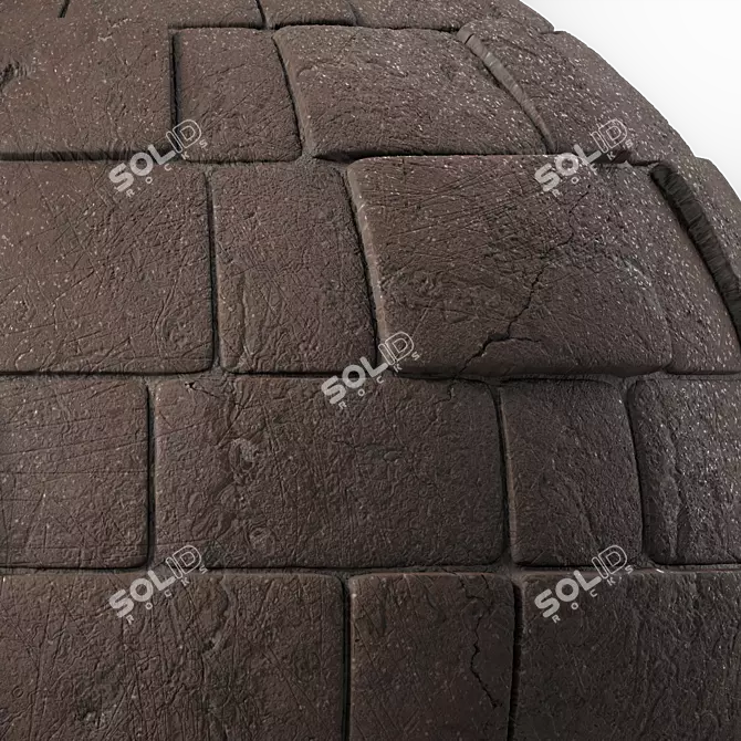 Decorative Slate Stone Wall Tile 3D model image 3