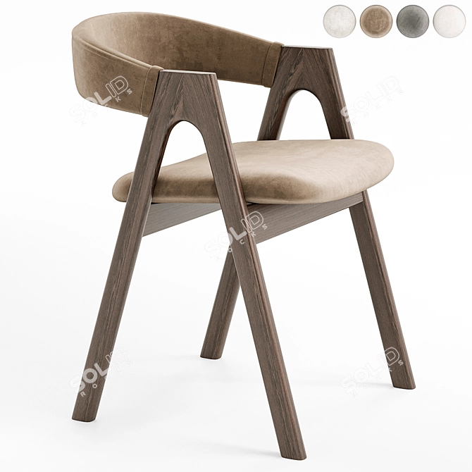 Dublin Chair by Deephouse 3D model image 4