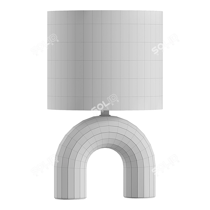 Title: Sleek Arch Table Lamp 3D model image 2