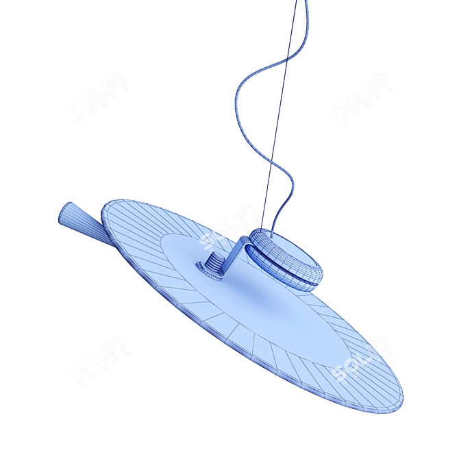 Modern Glass Pendant Lamp Stilnovo 3D model image 3