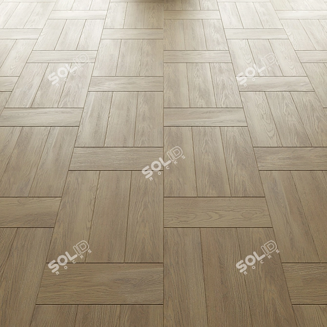 Modular Ebony and Co Parquet 3D model image 5