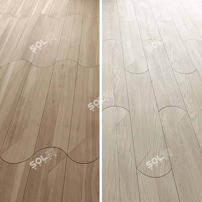 Modular Oak Parquet, Layout Options 3D model image 1