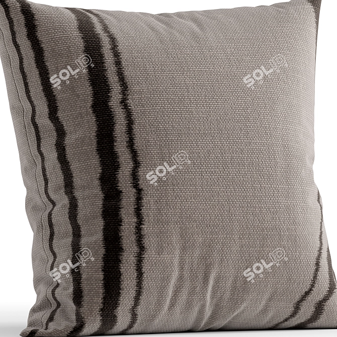 Geometric Pattern Throw Pillow 3D model image 5