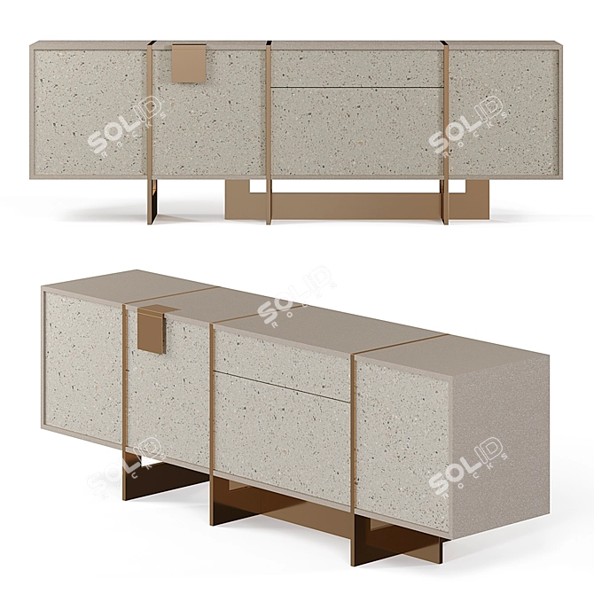 Elegant Colomo Sideboard: 3D Model 3D model image 1