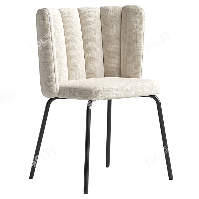 Elegant Modern Chair Aniela 3D model image 5