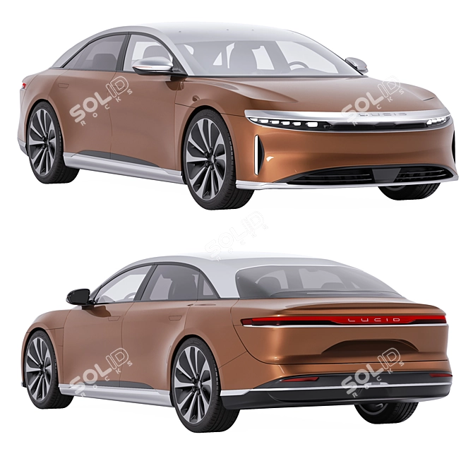 Archived 3D Lucid Air Model 3D model image 1