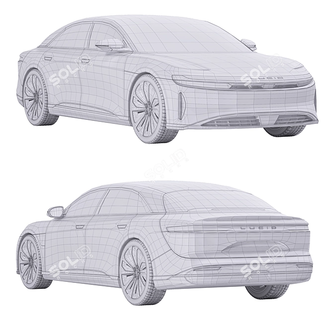 Archived 3D Lucid Air Model 3D model image 3