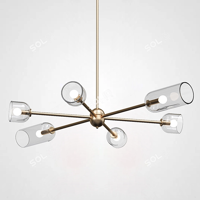 ImperiumLoft SoftFlux Pendant Chandelier 3D model image 2