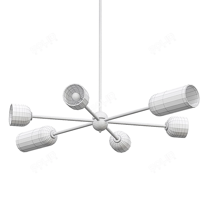 ImperiumLoft SoftFlux Pendant Chandelier 3D model image 3