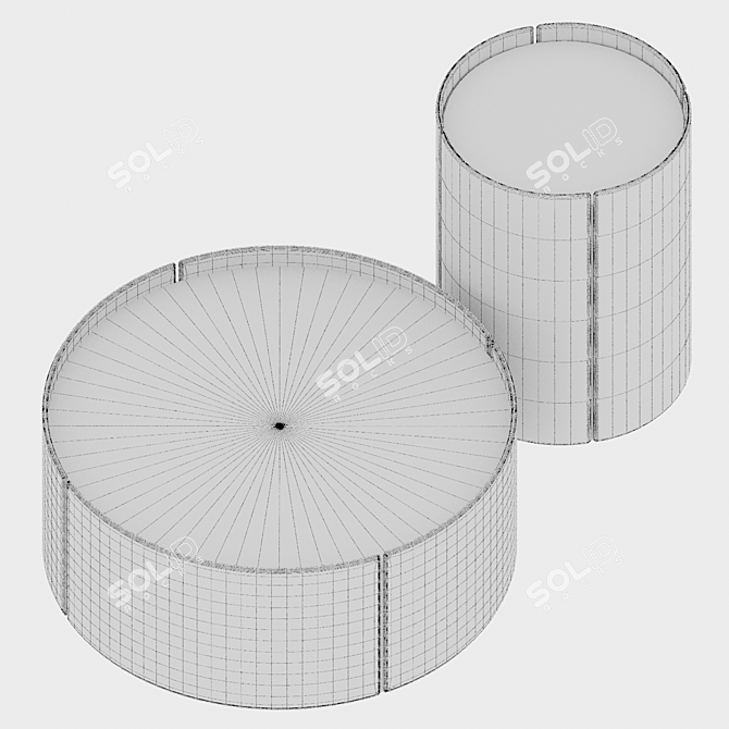 Elegant Mano Table Setting Ensemble 3D model image 3