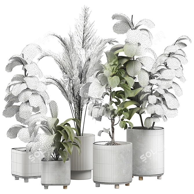 Modern Indoor Plant Model 452 3D model image 4