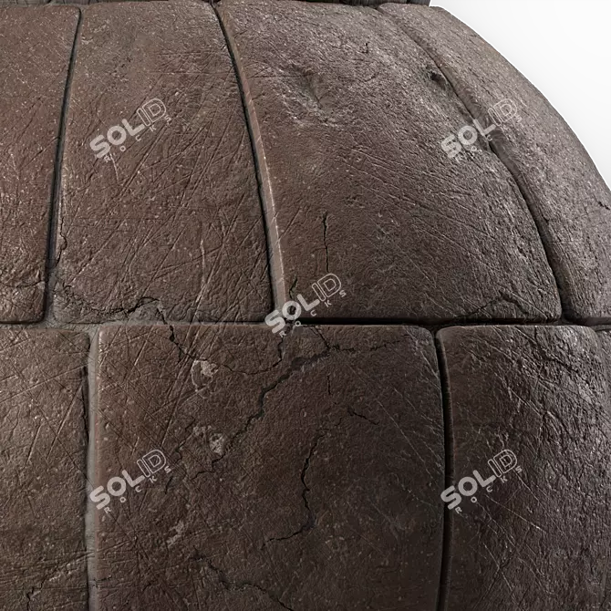 Artisan Slate Wall 4K Texture 3D model image 3