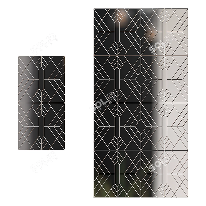 Mirrors Panel Collection | 3D Max Corona_GF 3D model image 2