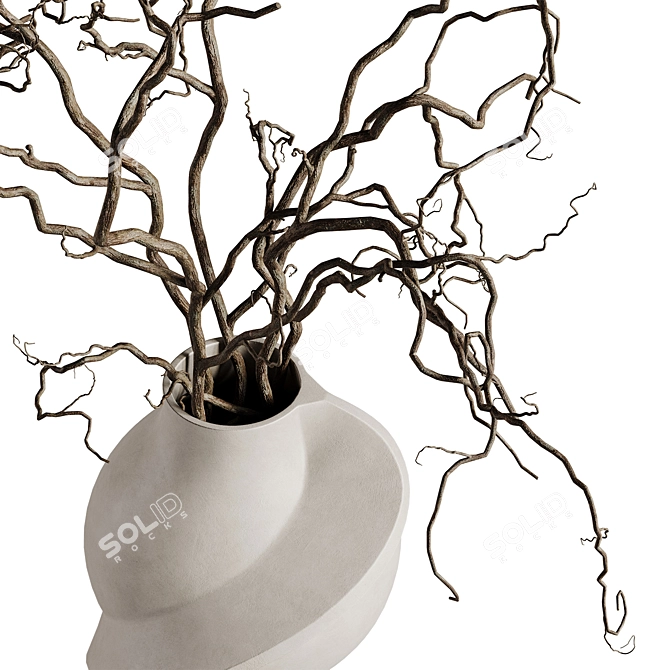 Louise Roe Pirout Vase with Branches 3D model image 3