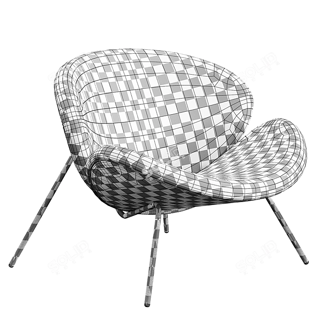 Elegant Lips Konyshev Sofa 3D model image 5