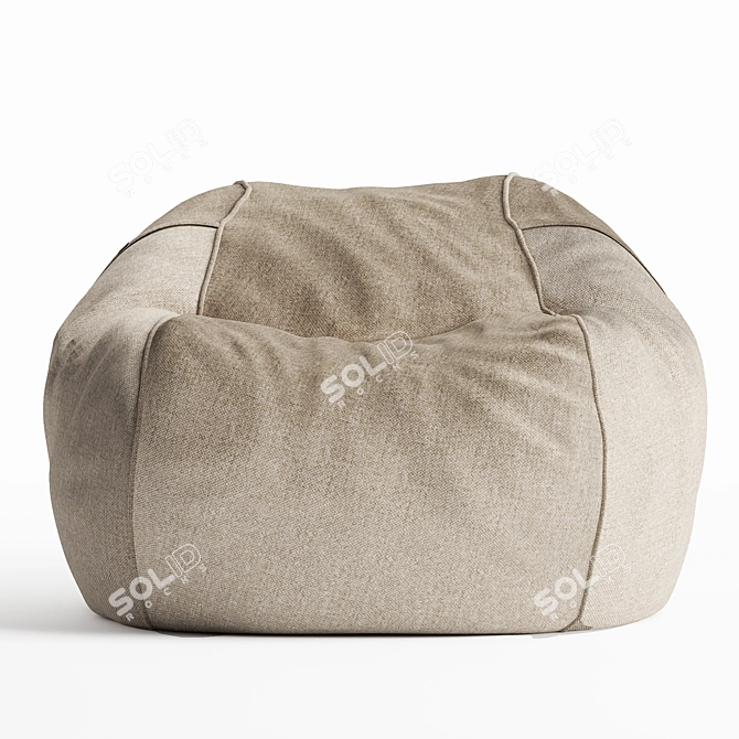 Vetsak Beanbag Large Canvas Sand 3D model image 2