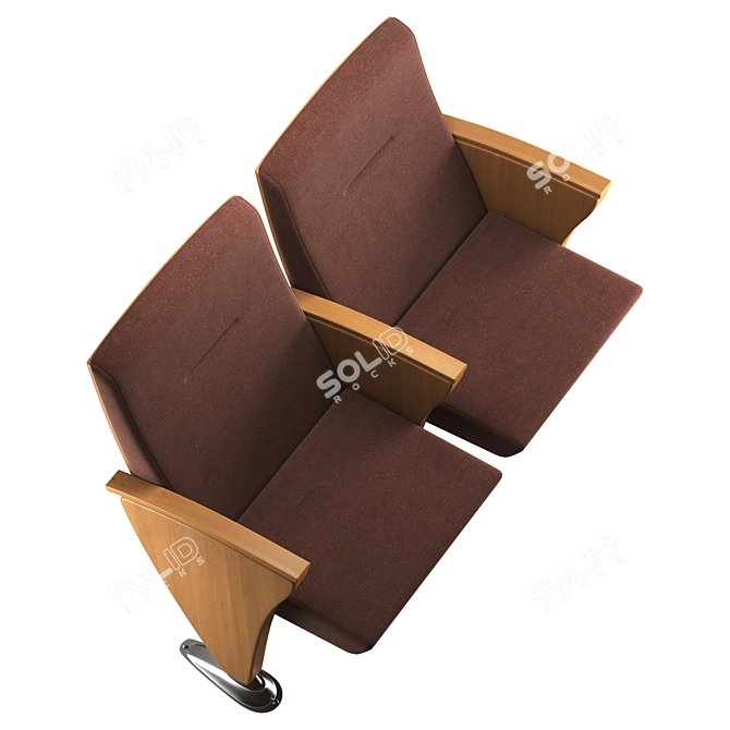 Eidos Side Evo Auditorium Armchair 3D model image 4