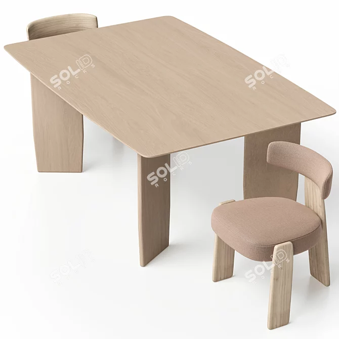 Oru Chair and Table Set 3D model image 11