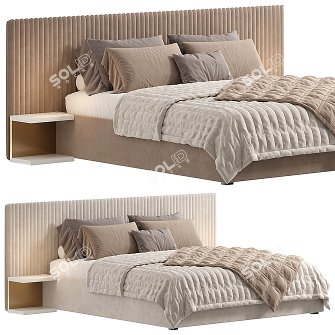  SLEEK MINNESOTA BED DESIGN 3D model image 1