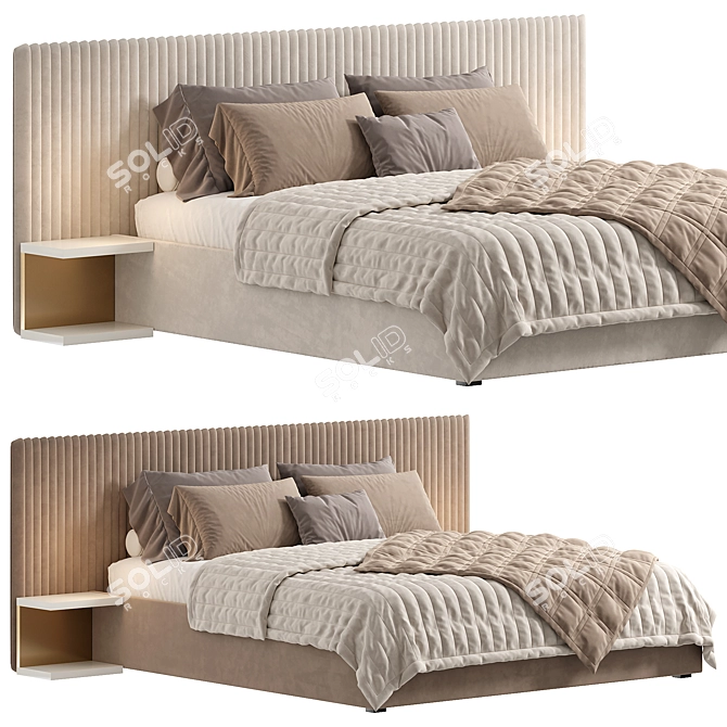  SLEEK MINNESOTA BED DESIGN 3D model image 2