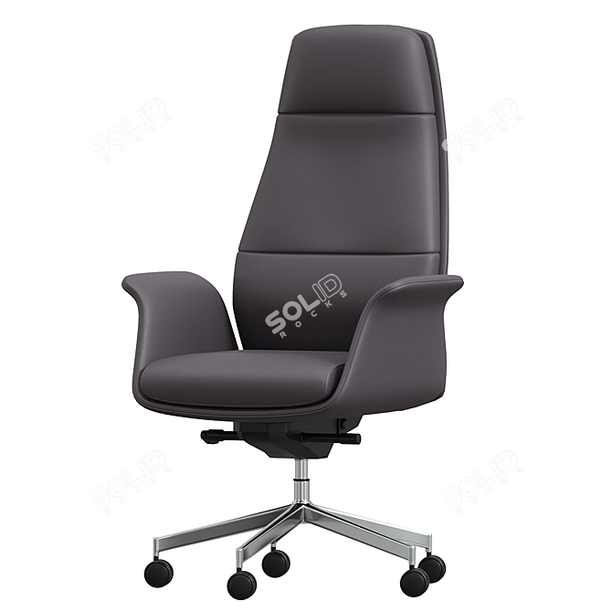 Luxury Cocoon Executive Armchair 3D model image 3