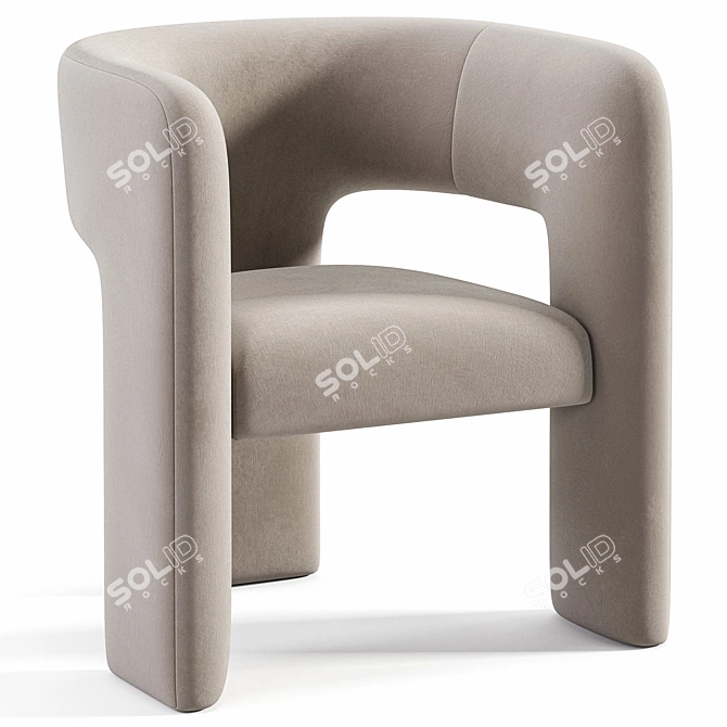 Stylish Anise Dining Chair by Nuevoliving 3D model image 1