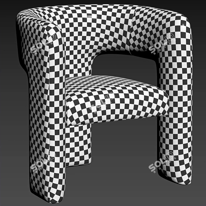 Stylish Anise Dining Chair by Nuevoliving 3D model image 7