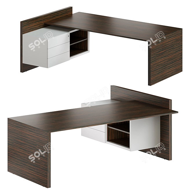 Forma5 Vektor Executive Desk 3D model image 1