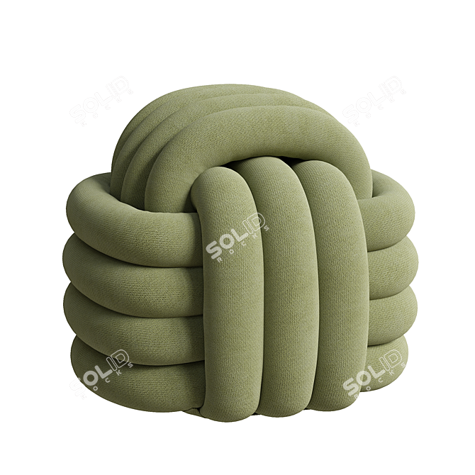 KNOT PUFAS Pouf Ottoman 3D model image 3