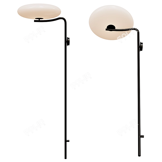 Sleek Model 2065 Wall Lamp 3D model image 1
