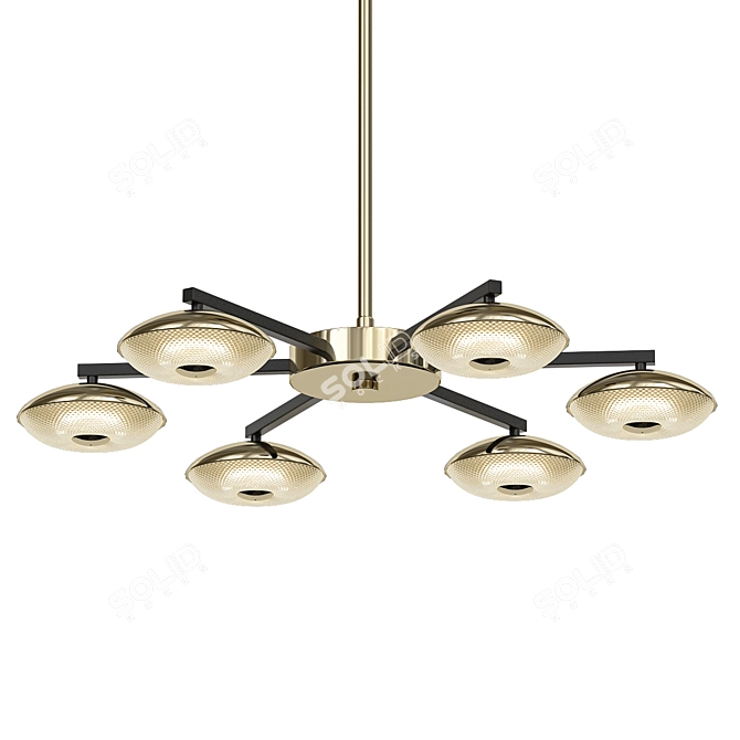 ImperiumLoft SPINNER Pendant Chandelier 3D model image 1