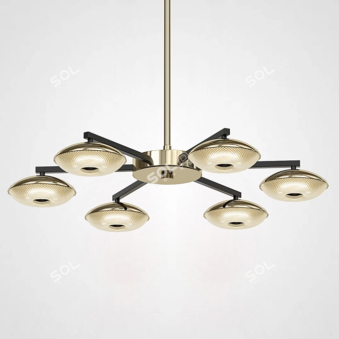 ImperiumLoft SPINNER Pendant Chandelier 3D model image 2