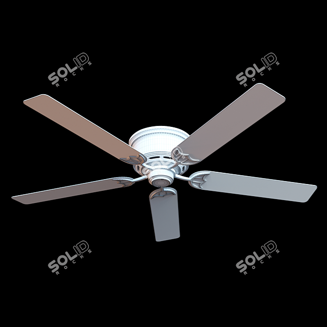 Hunter Ceiling Fan Model 3D model image 2