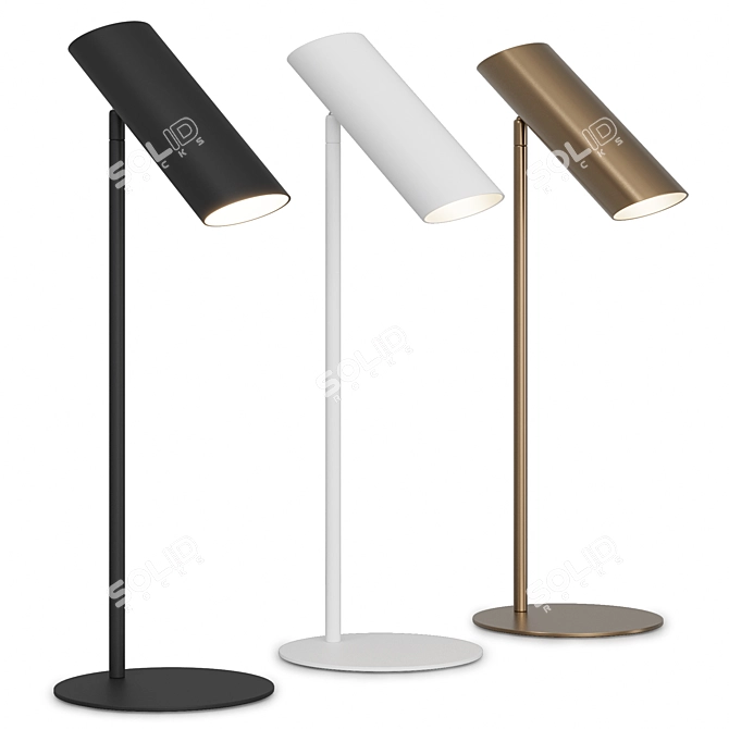 Modern Steel Table Lamp by Faro Barcelona 3D model image 2